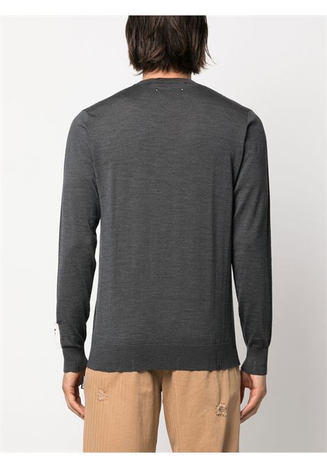 Grey ribbed-knit sweatshirt Golden Goose - men GOLDEN GOOSE | GMP00947P00066560304